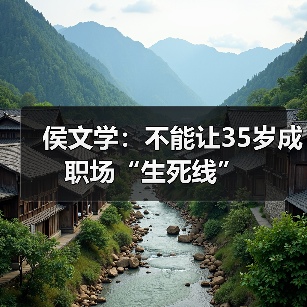 侯文学：不能让35岁成职场“生死线”（图2）