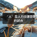 “人”是人力资源管理的起点（图1）