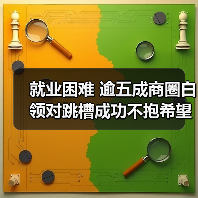 就业困难 逾五成商圈白领对跳槽成功不抱希望（图2）