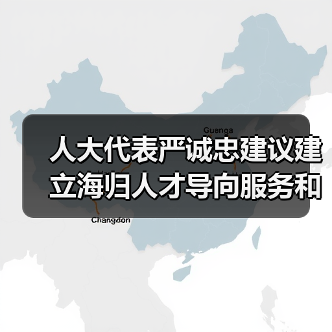 人大代表严诚忠建议建立海归人才导向服务和机制（图1）