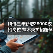 腾讯三年新增28000校招岗位 技术类扩招超60%（图1）