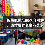 按最低标准缴20年社保，退休后养老金能拿多少？（图3）