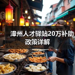 漳州人才驿站20万补助政策详解(图4) 漳州人才驿站20万补助政策详解(图4)