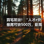 首笔发放!“人才e贷”最高可贷500万,助高新人才突破融资瓶颈(图4) 首笔发放!“人才e贷”最高可贷500万,助高新人才突破融资瓶颈(图4)