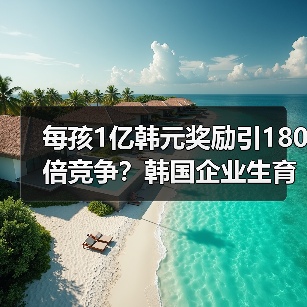 每孩1亿韩元奖励引180倍竞争？韩国企业生育福利激化招聘战（图4）