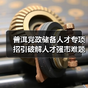 普洱党政储备人才专项招引破解人才强市难题（图1）