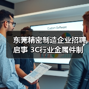 东莞精密制造企业招聘启事 3C行业金属件制造（图1）