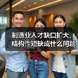 制造业人才缺口扩大,结构性短缺成什么问题?(图2) 制造业人才缺口扩大,结构性短缺成什么问题?(图2)